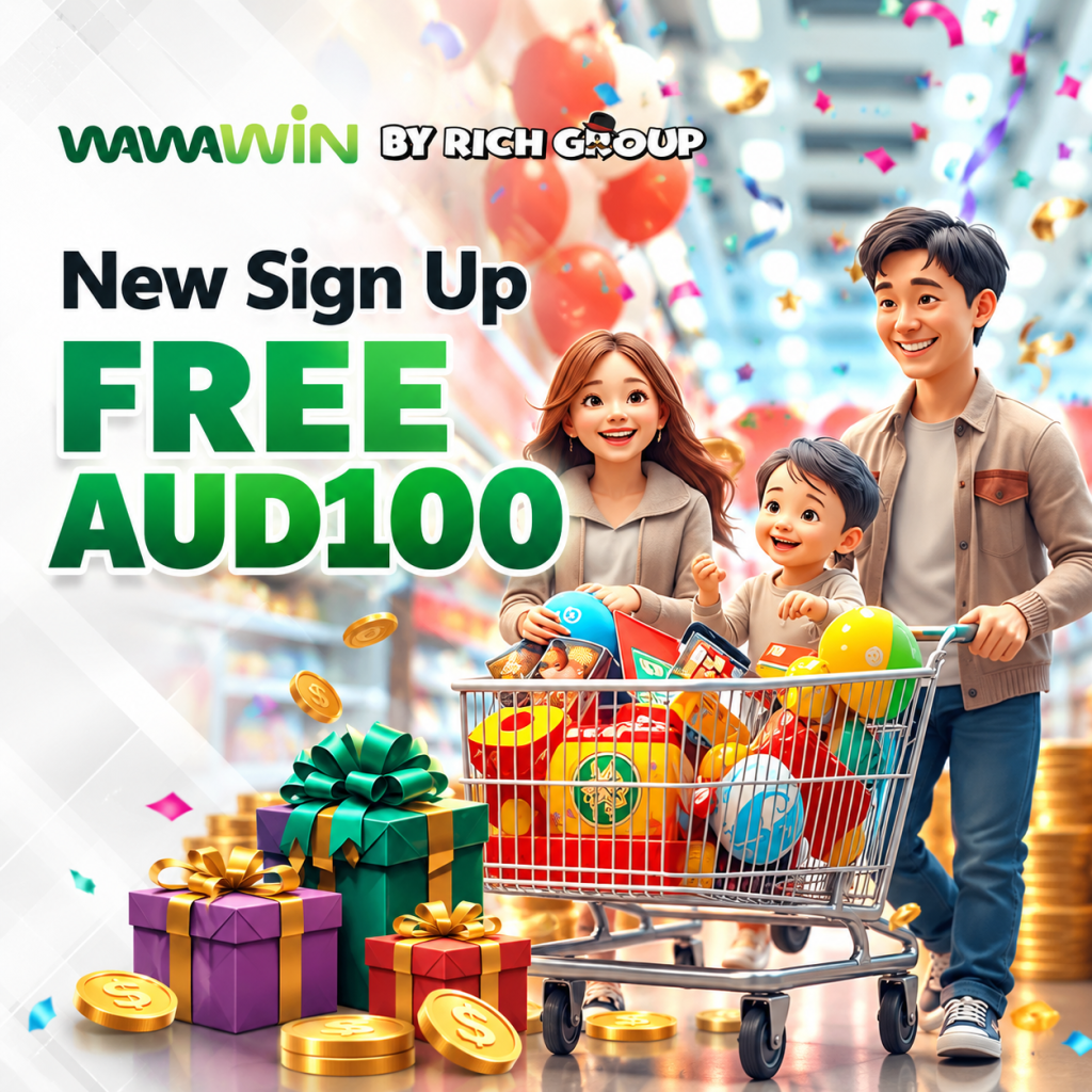 WawaWin new sign up promotion - Free AUD100